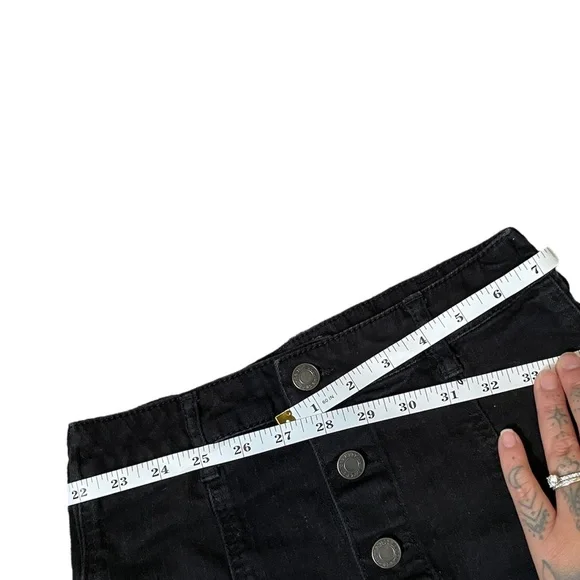 Mossimo Supply Co. Button Front A-Line Denim Skirt - Picture 5 of 5